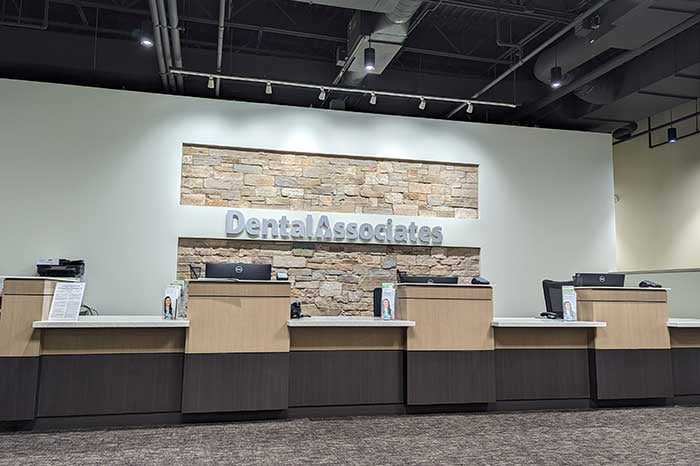 Dental Associates Glendale reception area.
